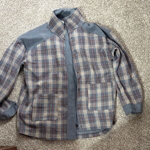 Women’s Plaid Jacket - Blue and Gray